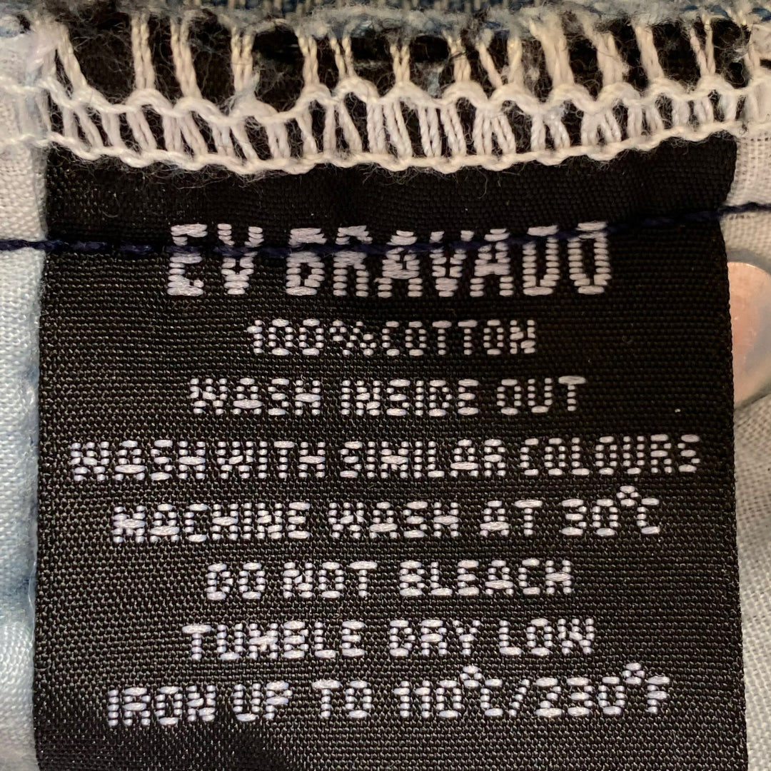 EV BRAVADO Destroyed Patch Denim Jeans Indigo Size 30