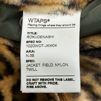 WTAPS 10AW N-3B Fur Military Jacket Khaki Size M