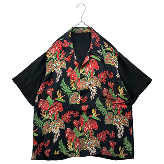VINTAGE 50s-60s Silk Floral Aloha Shirt Multi