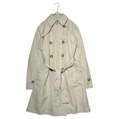 MONCLER Nylon Trench Coat Ivory Size 0