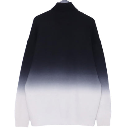GRAPHPAPER 25AW Gradient Dyed Wool High Knit Black Size 1