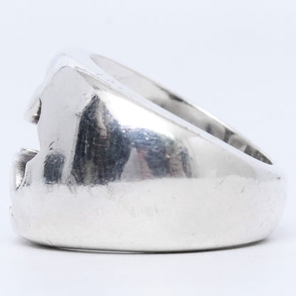 CHROME HEARTS Negative Space CH Ring Silver Size ONE SIZE