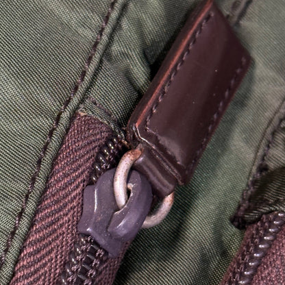 PRADA Nylon Messenger Bag Khaki