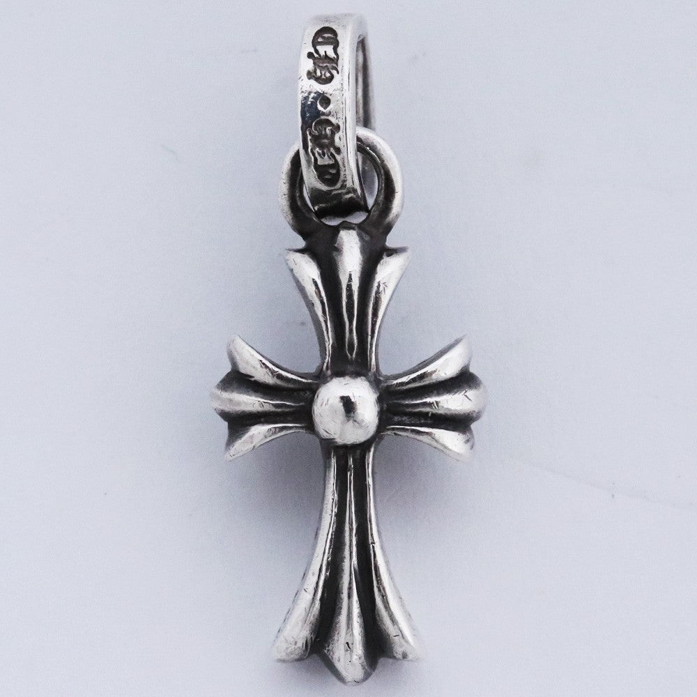 Chrome Hearts Babyfat CH Cross Charm Silver Size F