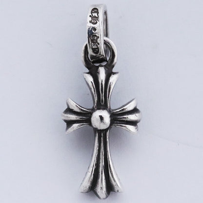 Chrome Hearts Babyfat CH Cross Charm Silver Size F