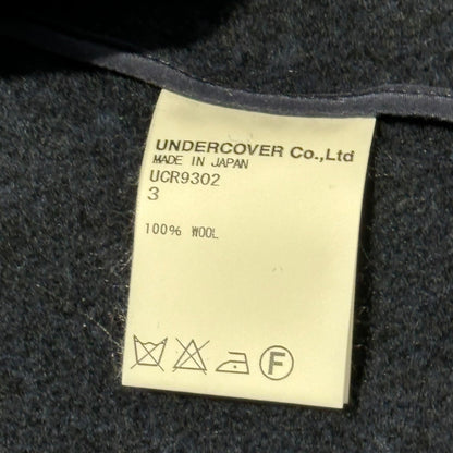 UNDERCOVER 16AW Inside-Out Wool Chester Coat Black Size 3