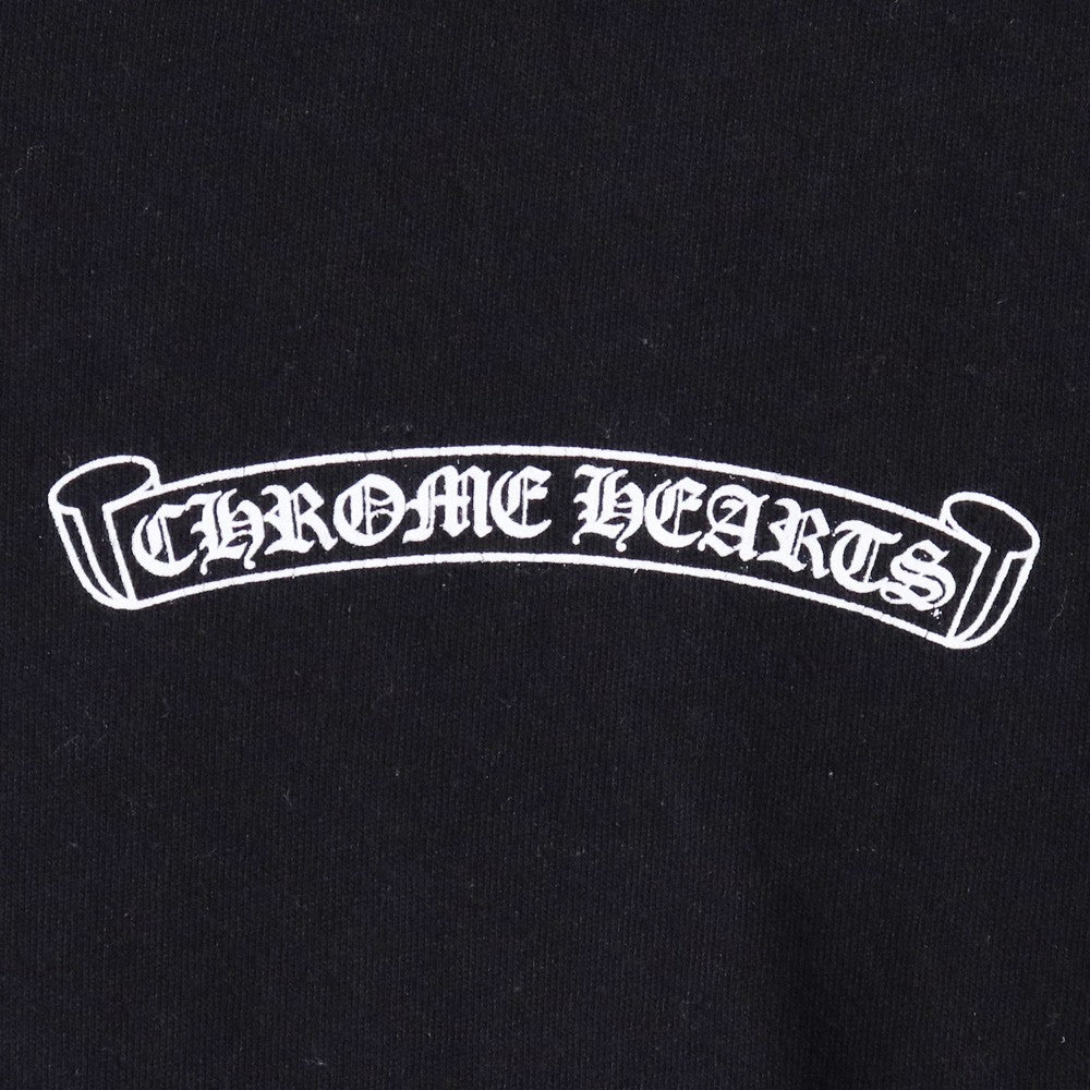 CHROME HEARTS Scroll Label USA V-Neck T-Shirt Black Size M