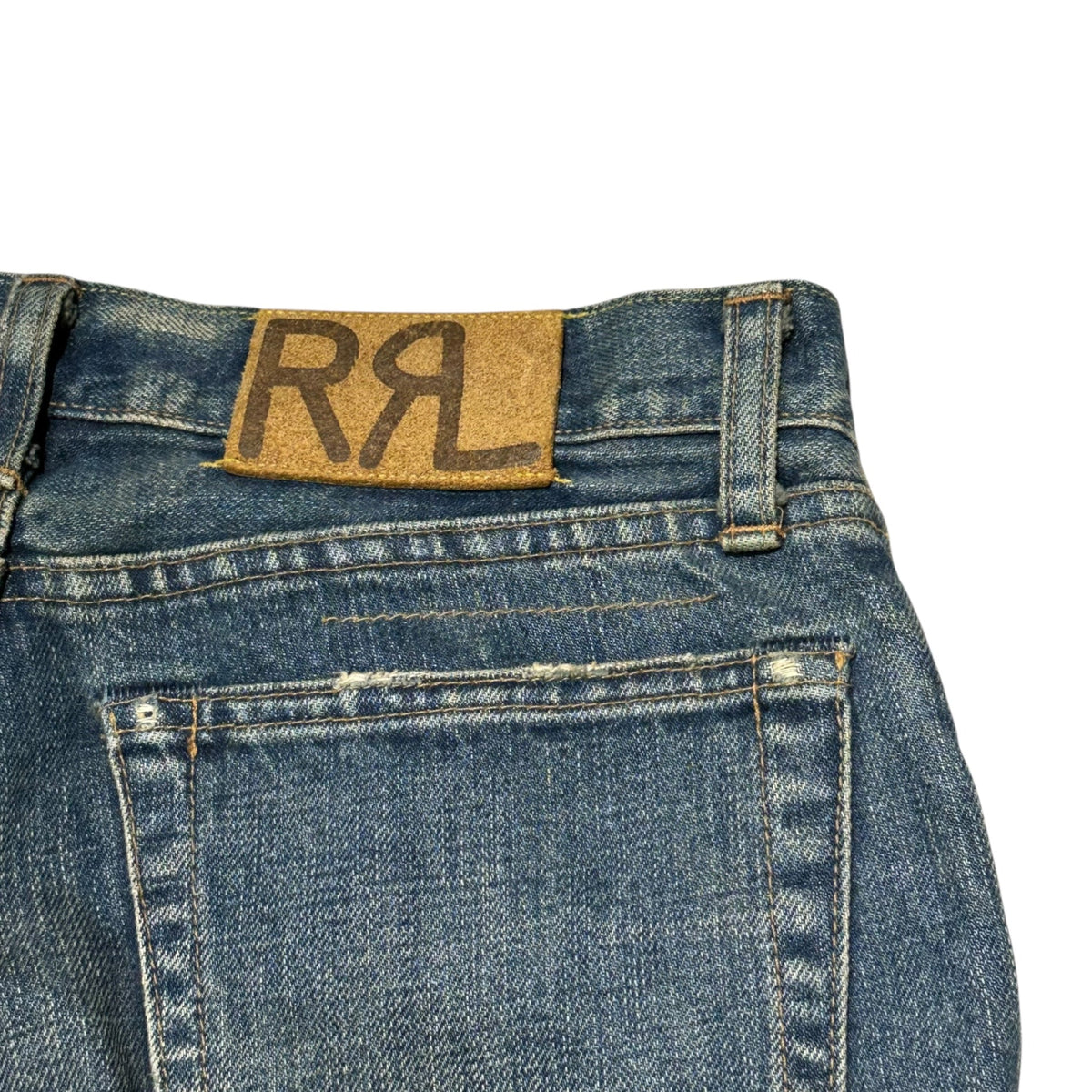 RRL Vintage-Washed Denim Pants Indigo Size W28