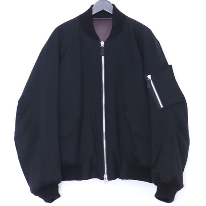 CROMAGNON 25AW MA-1 Wool Gabardine Jacket Black Size 3