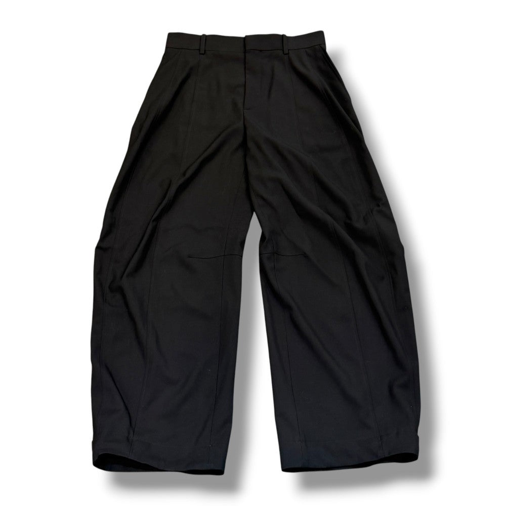 BOTTEGA VENETA Wide Leg Trousers Black Size 42