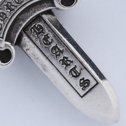 CHROME HEARTS Double Dagger Pendant Silver Size F