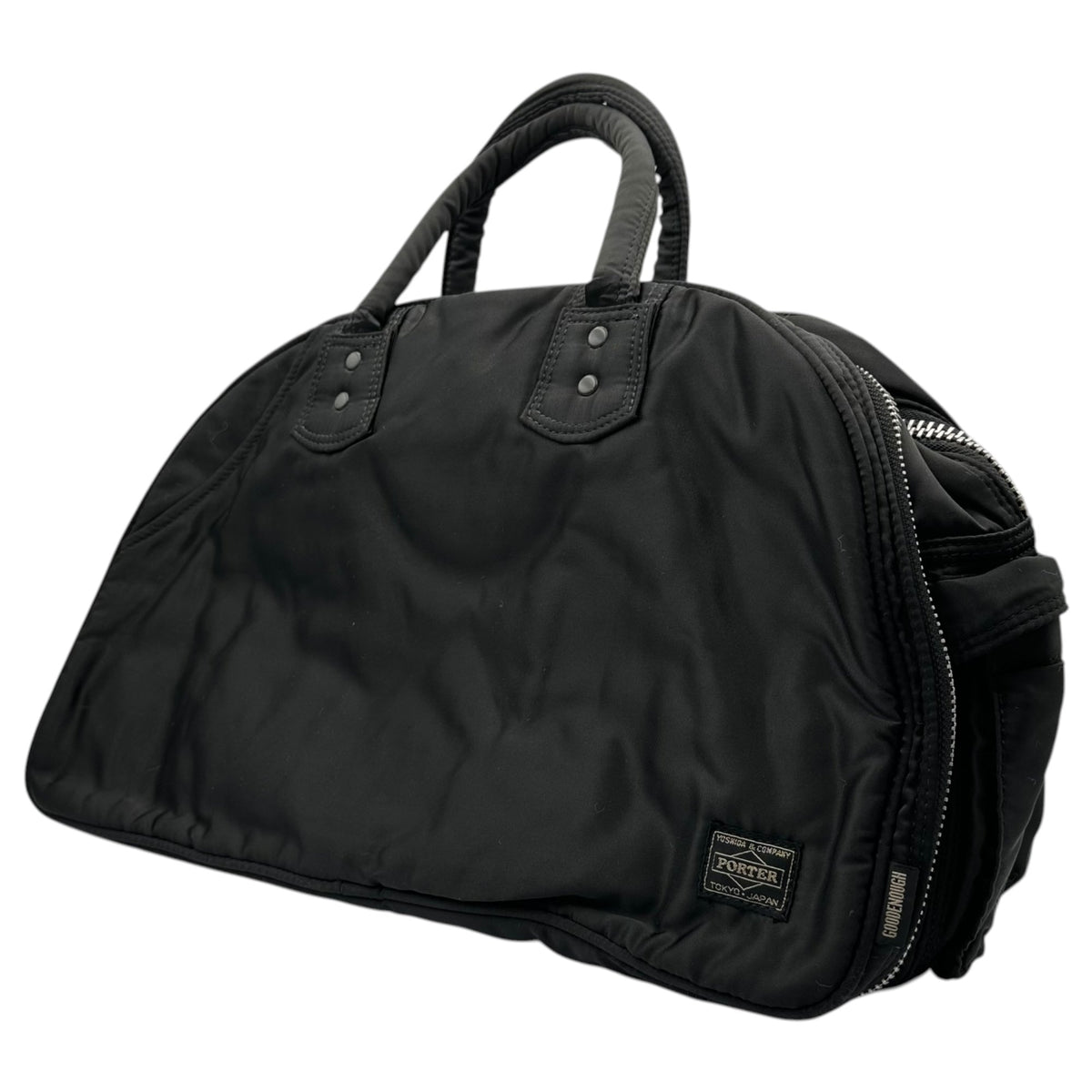 PORTER x GOODENOUGH 90s TANKER BOSTON BAG Nylon Black