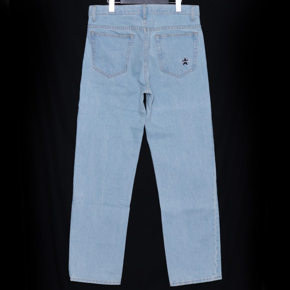 SUPREME 22AW Washed Regular Jeans Light Indigo Size 30