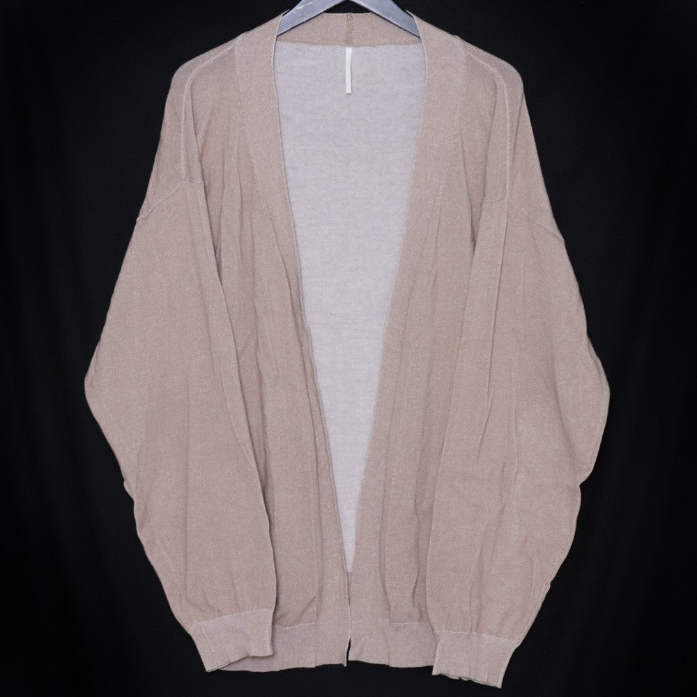 SUS-SOUS Highly Twisted Cotton Cardigan Brown Size 7