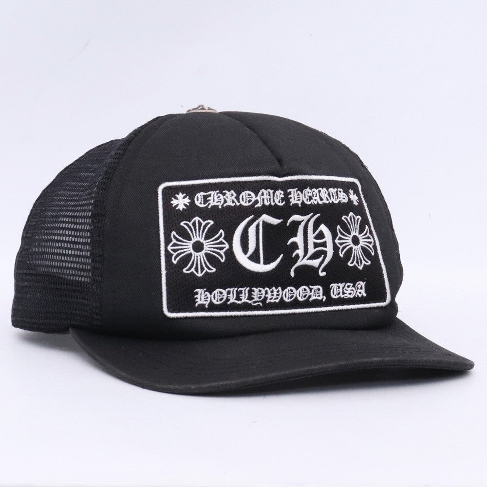 CHROME HEARTS TRUCKER CAP Mesh Cap Black Size F