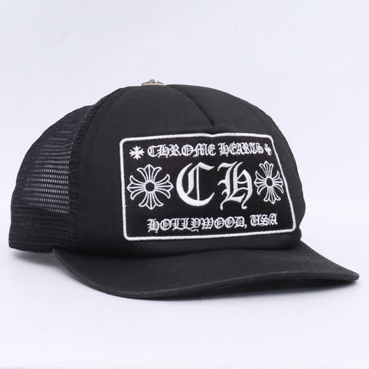 CHROME HEARTS TRUCKER CAP Mesh Cap Black Size F