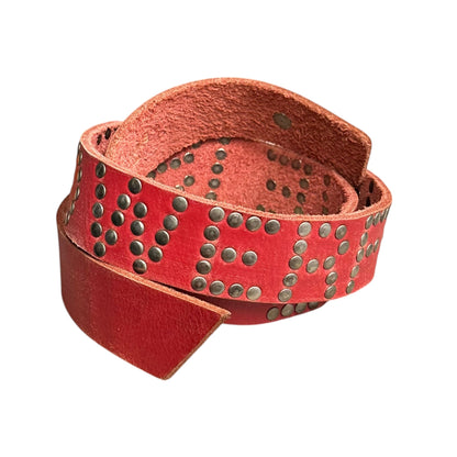 JUNYA WATANABE COMME des GARCONS 02AW Studded Belt Red