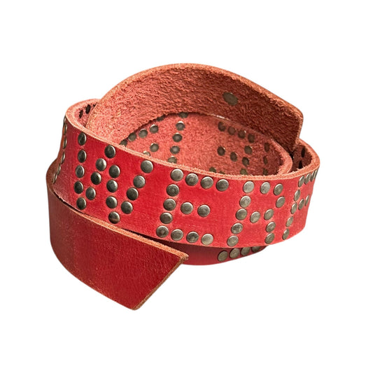 JUNYA WATANABE COMME des GARCONS 02AW Studded Belt Red