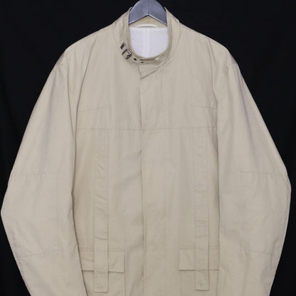 JIL SANDER 02SS Belted Moto Blouson Beige Size 54