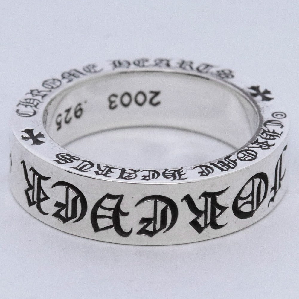 CHROME HEARTS 6mm Spacer Forever Ring Silver Size JP 16.5