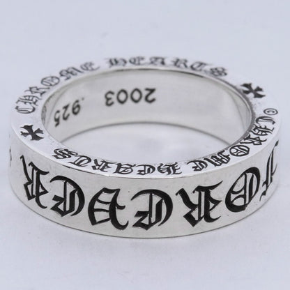 CHROME HEARTS 6mm Spacer Forever Ring Silver Size JP 16.5