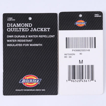 DICKIES HTC Diamond Quilted Jacket Blue Size M
