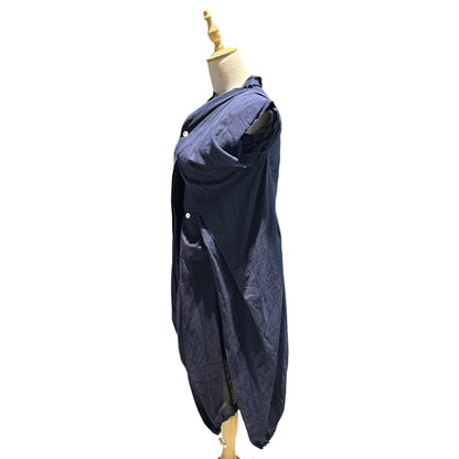 COMME des GARCONS 08SS Hem Drawstring Dress Navy Size SS
