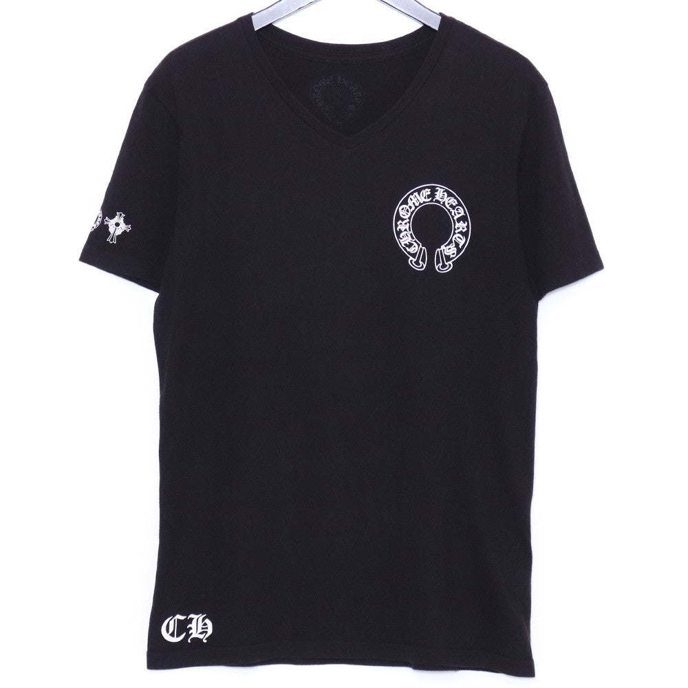 CHROME HEARTS Horseshoe T Bar Logo T-Shirt Black Size M