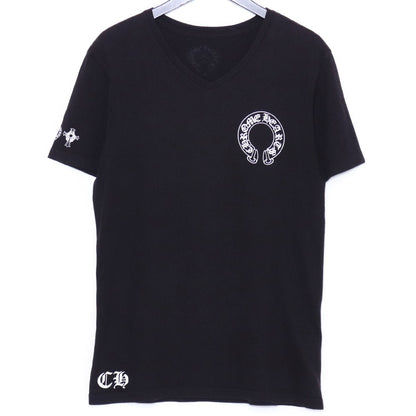 CHROME HEARTS Horseshoe T Bar Logo T-Shirt Black Size M