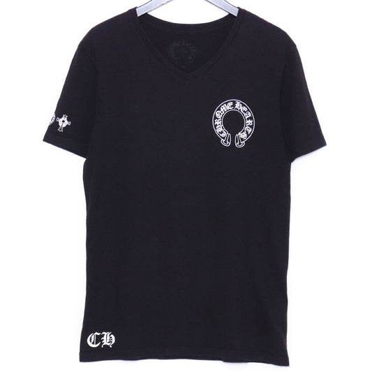 CHROME HEARTS Horseshoe T Bar Logo T-Shirt Black Size M