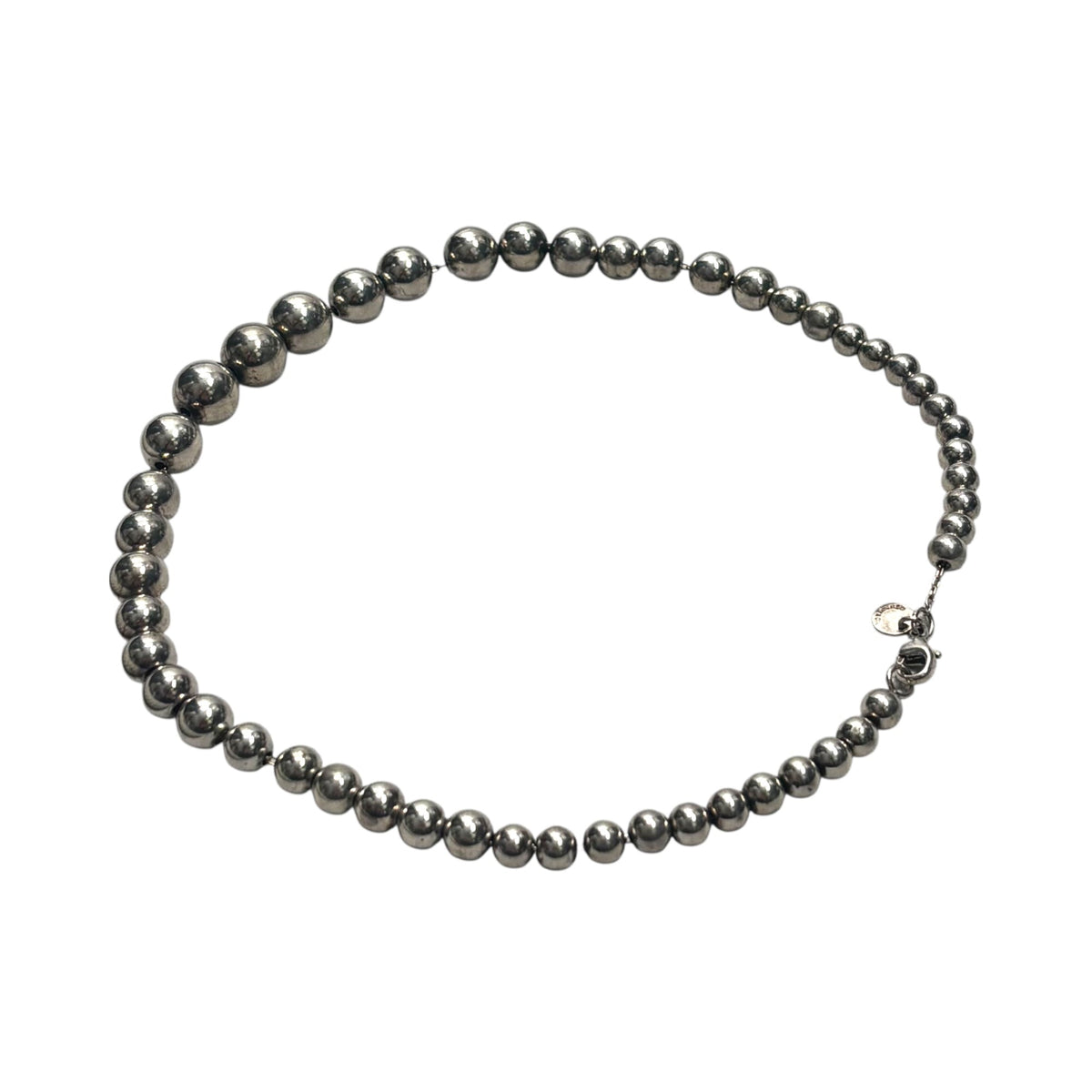 TIFFANY & CO. Silver Hardware Ball Necklace