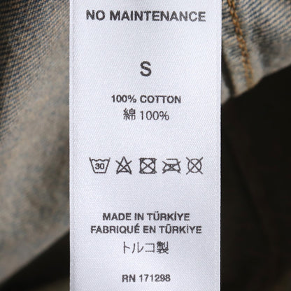 NO MAINTENANCE Sand-Wash Mechanic Jacket Denim Indigo Size S