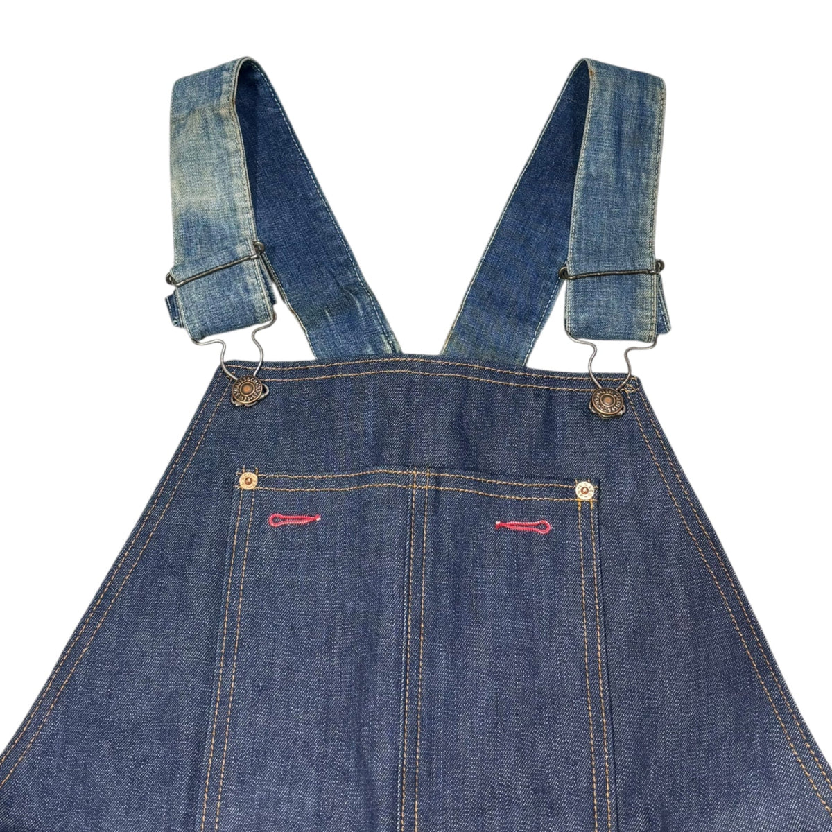 Levi's 90s Orange Tab USA Made Denim Overalls Size M 38-33