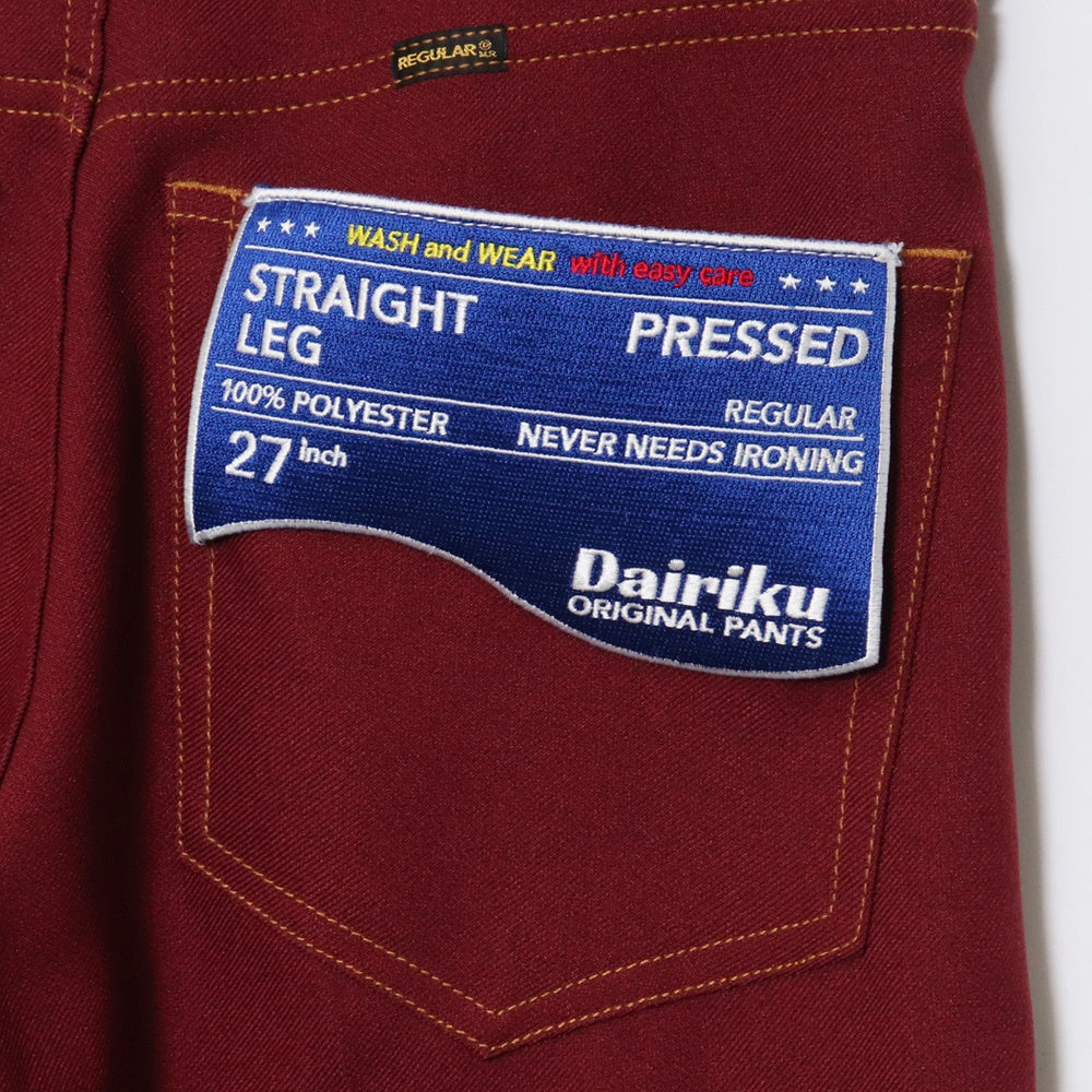 DAIRIKU Straight Flasher Pressed Pants 21AW Size 27