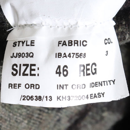 LARDINI All-Over Pattern Boutonnière Blazer Black Size 46