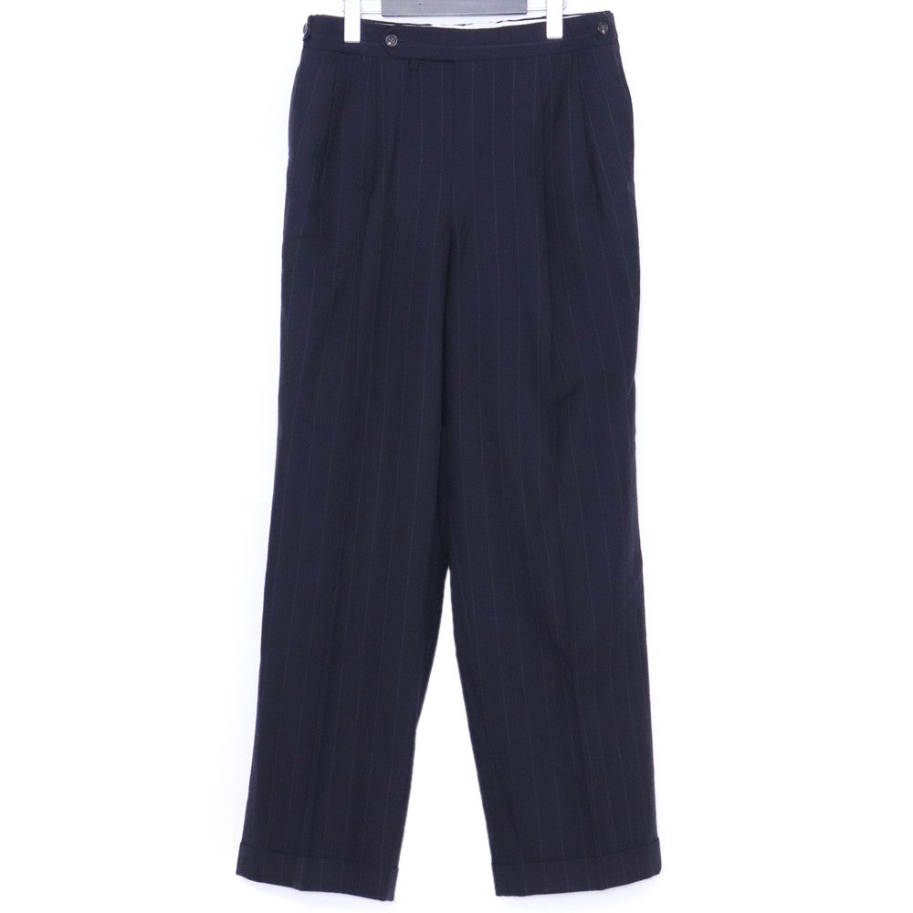 DURBAN Striped Double-Breasted Suit Navy