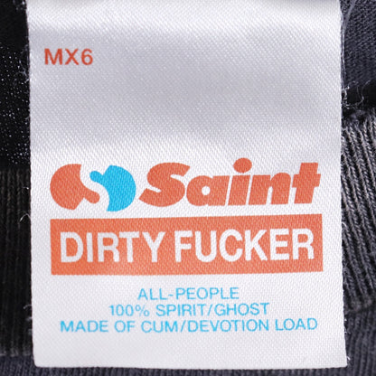 SAINT MICHAEL 25SS Egg Print T-Shirt Black Size L