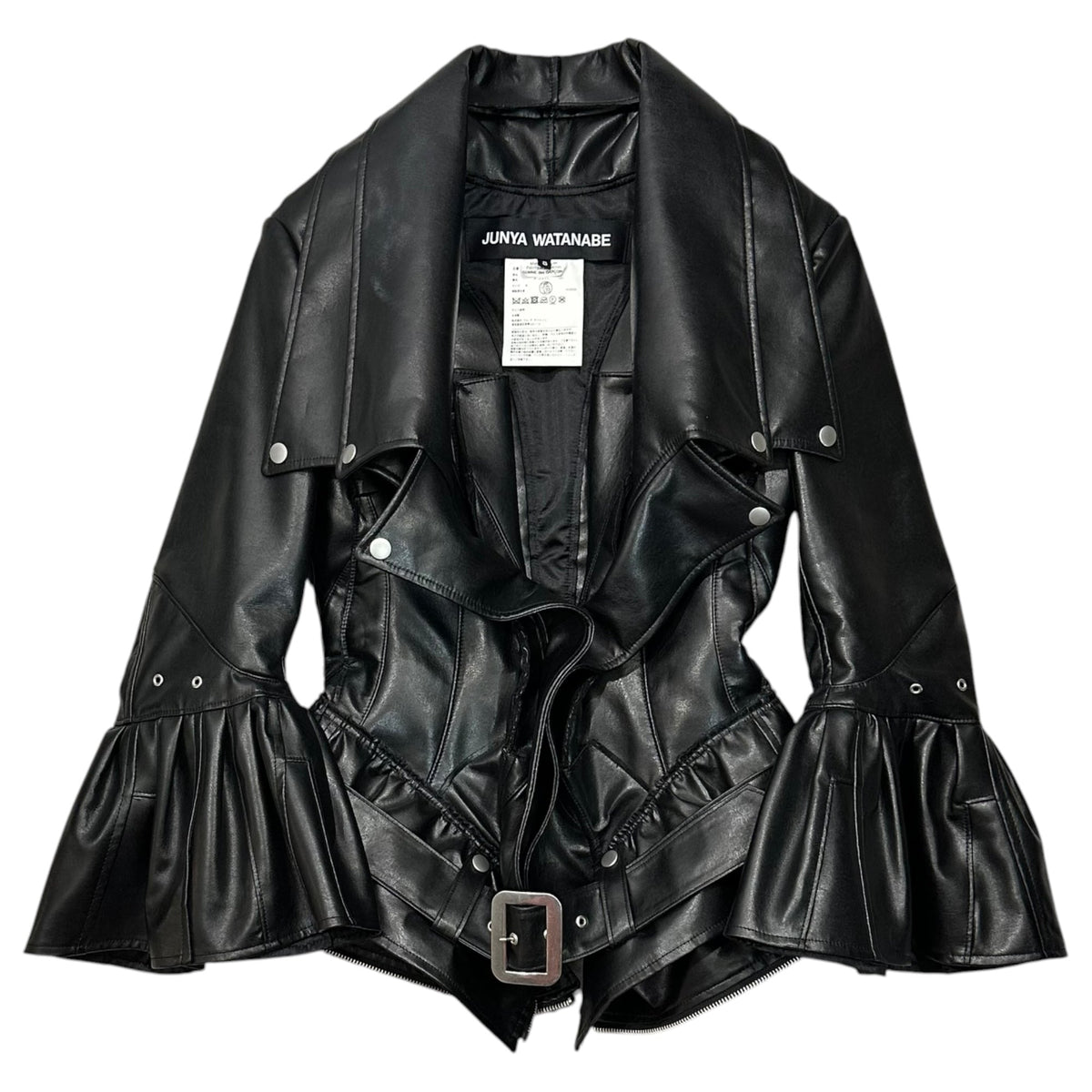 JUNYA WATANABE F/W 2022 Faux Leather Biker Jacket Size S