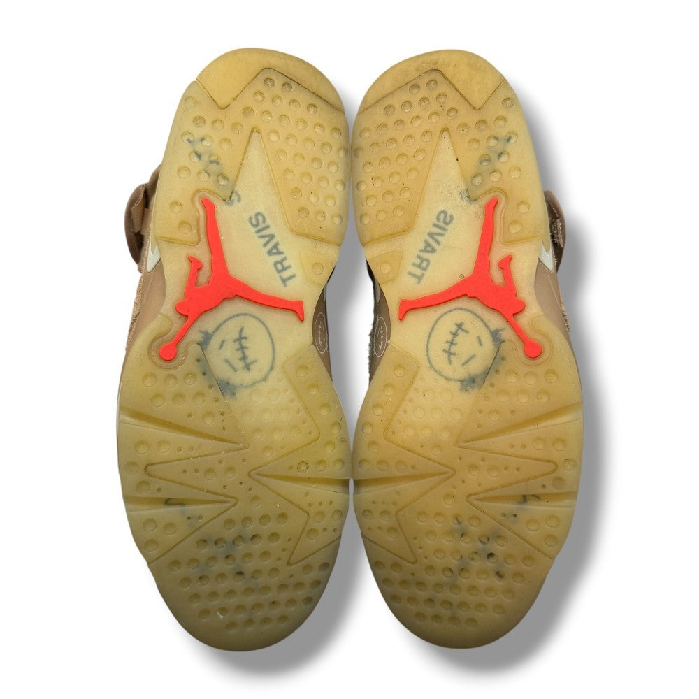 NIKE x TRAVIS SCOTT Air Jordan 6 Sneakers Beige Size 26.5cm