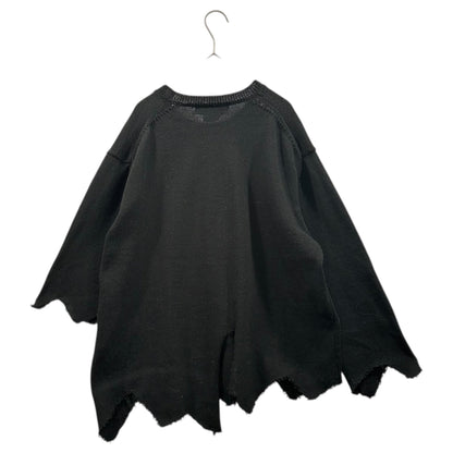 BLACK COMME des GARCONS 23SS Cutting Acrylic Knit Size S