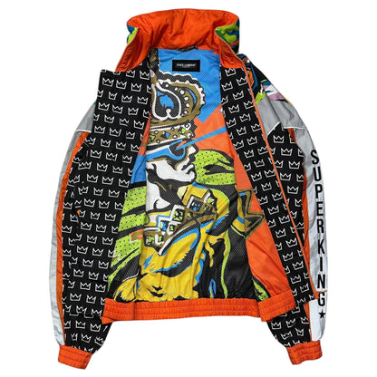 DOLCE&GABBANA "SUPER KING" Nylon Pattern Jacket Size S