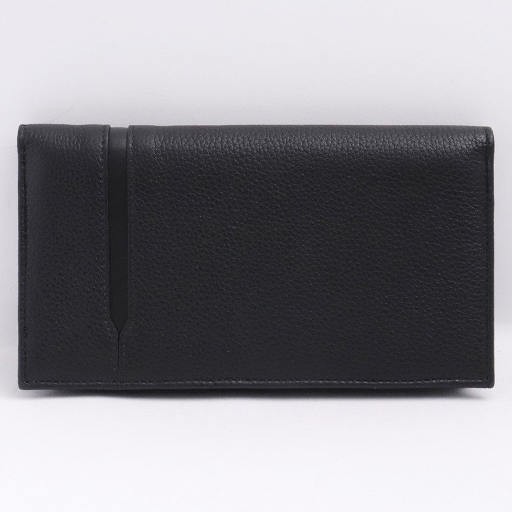 BVLGARI Embossed Octo Long Wallet Black Size F