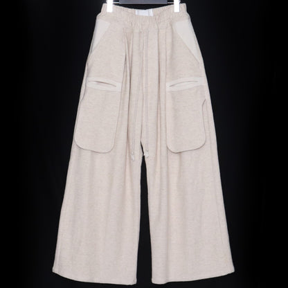 ZUKAN Wide Easy Pants White