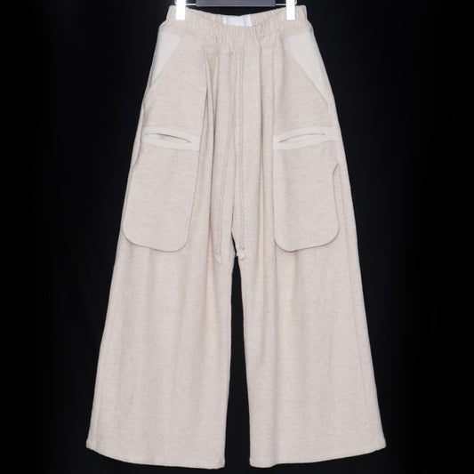 ZUKAN Wide Easy Pants White