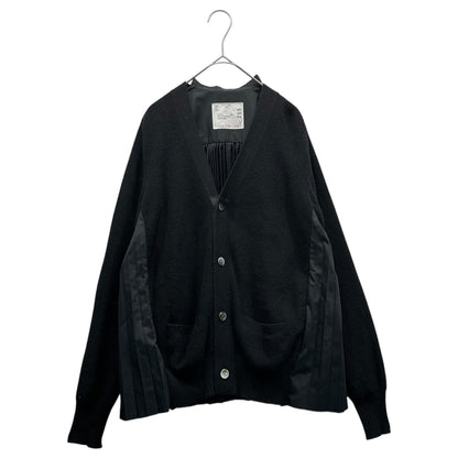 sacai 24AW Pleated Stripe Poplin Cardigan Black Size 1