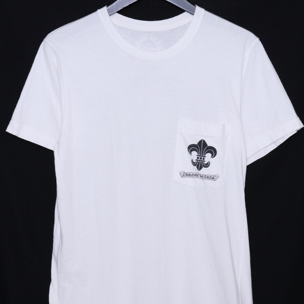 CHROME HEARTS BS Fleur Logo Print T-Shirt White Size S