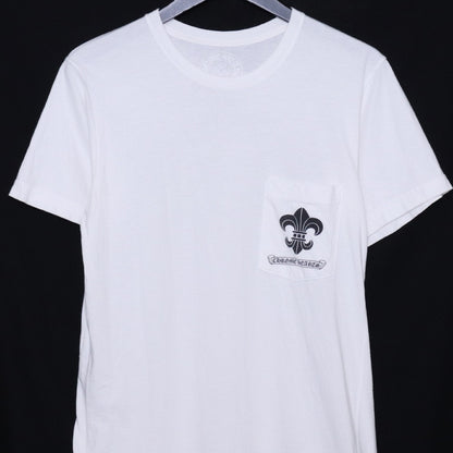 CHROME HEARTS BS Fleur Logo Print T-Shirt White Size S