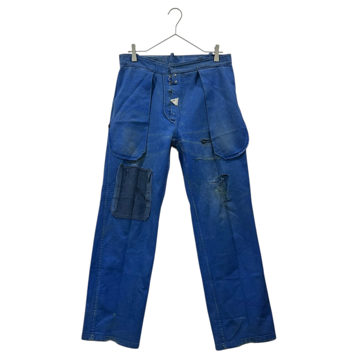 FRENCH VINTAGE 50s-60s Boro French Work Pants Blue