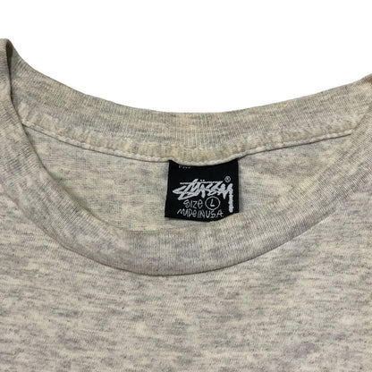 STUSSY 80s Vintage Big S Logo T-Shirt Gray Size SIZE L