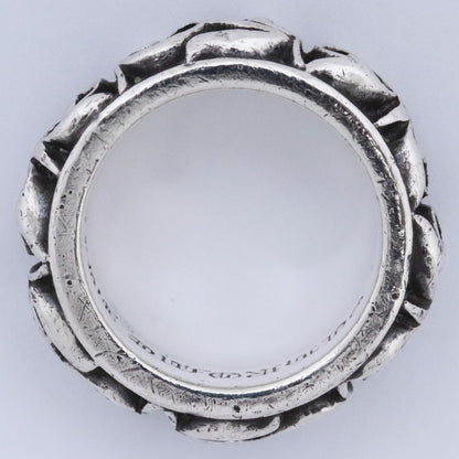 CHROME HEARTS Eternity Vine Band Ring Silver Size JP 9